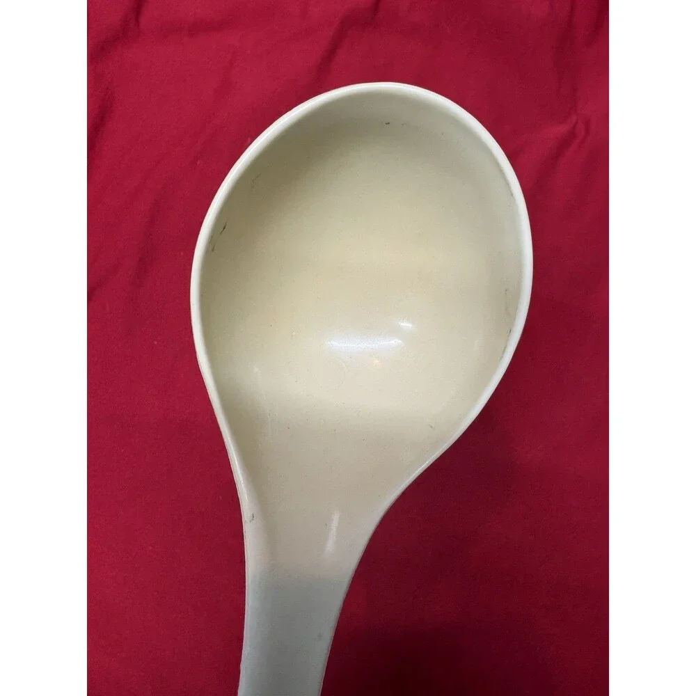 Vintage Ensar Corp Cream Plastic Soup Ladle 12